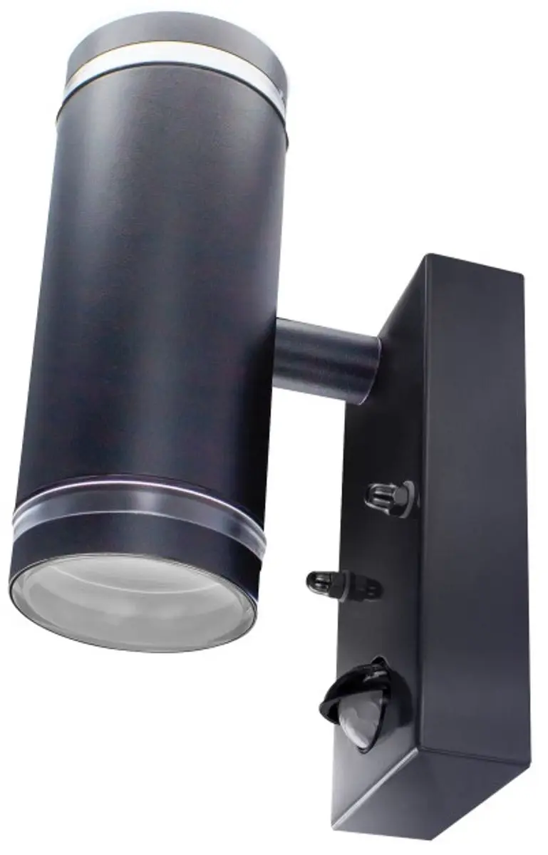 Integral Buiten Wandlamp IP54 Sensor Up&Down - 2x GU10