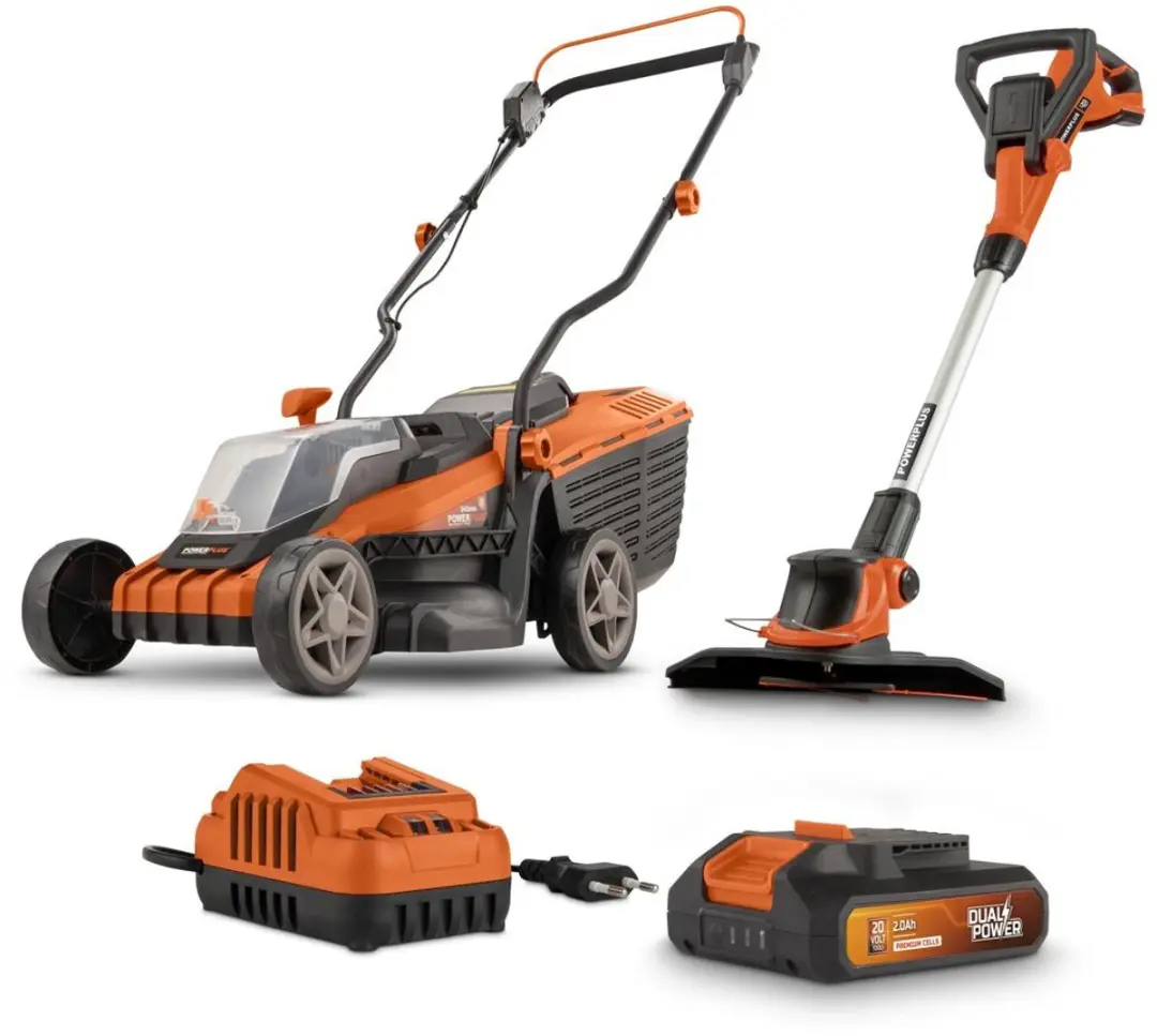 Powerplus POWDPG75567 Dual Power Accu-Grasmaaier & Trimmer 20V