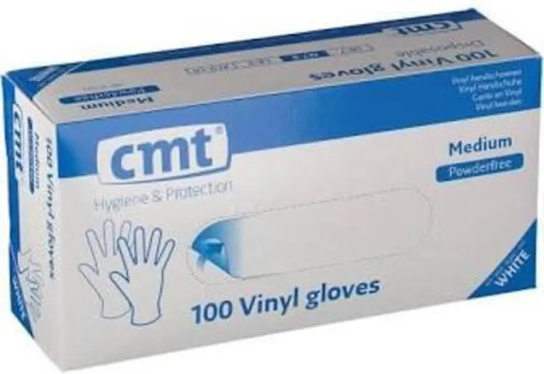 CMT Vinyl Handschoenen Poedervrij Wit - 100 Stuks