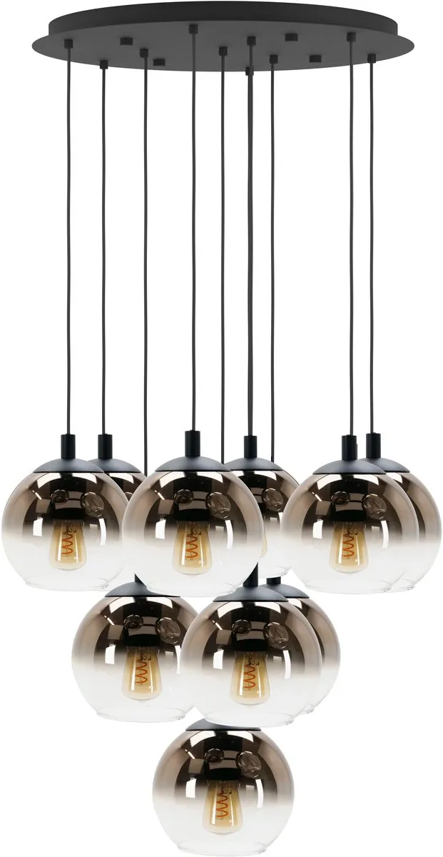 Eglo Ariscani 1 Hanglamp - Ø65.5cm - Zwart/Koper - afbeelding 6 van 6