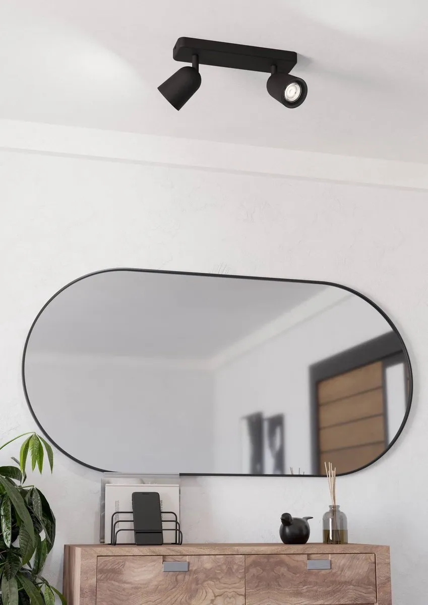 Eglo Camaldoli Spot GU10 - 2x 10W - Zwart - Kantelbaar