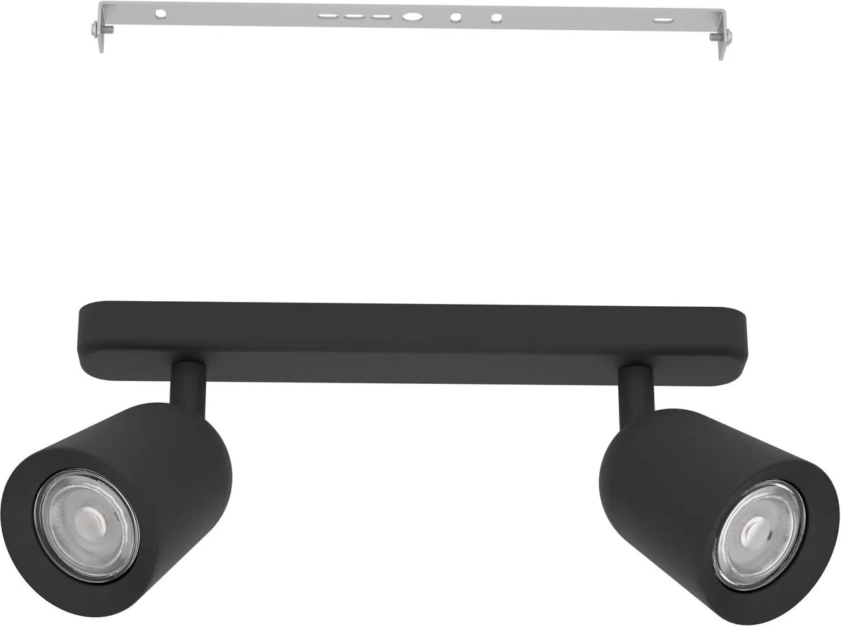 Eglo Camaldoli Spot GU10 - 2x 10W - Zwart - Kantelbaar