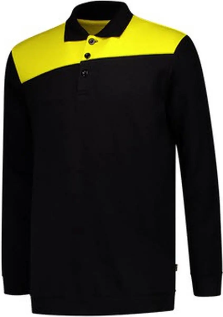 Tricorp Polo Sweater Bicolor 302004 - Maat L - Navy/Koningsblauw
