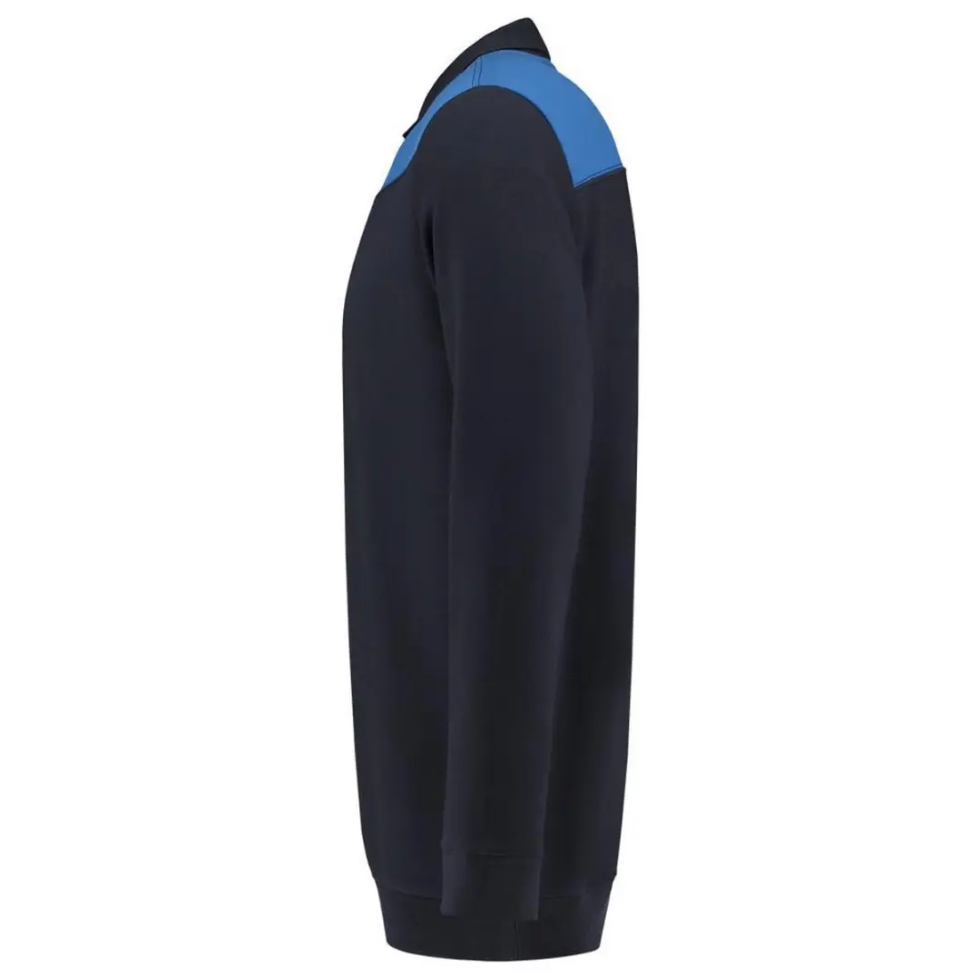 Tricorp Polo Sweater Bicolor 302004 - Maat L - Navy/Koningsblauw