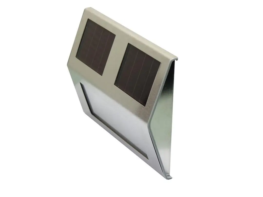 Powerplus Goldfinch Wandlamp Zonne-energie RVS - 2 LED 4000K