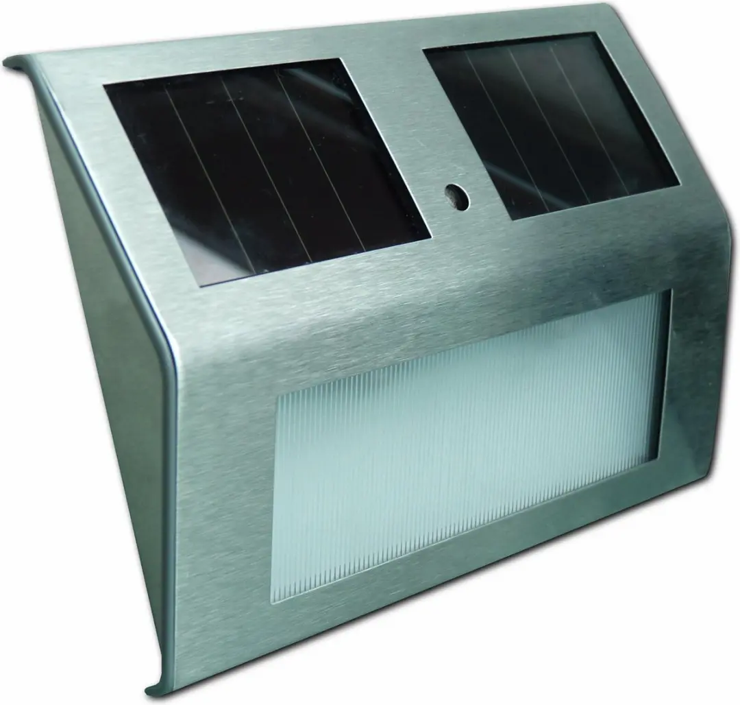 Powerplus Goldfinch Wandlamp Zonne-energie RVS