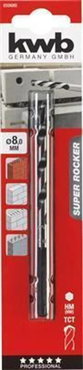 KWB Rocker Betonboor 6-kant 8.0mm - Metaal - afbeelding 6 van 6