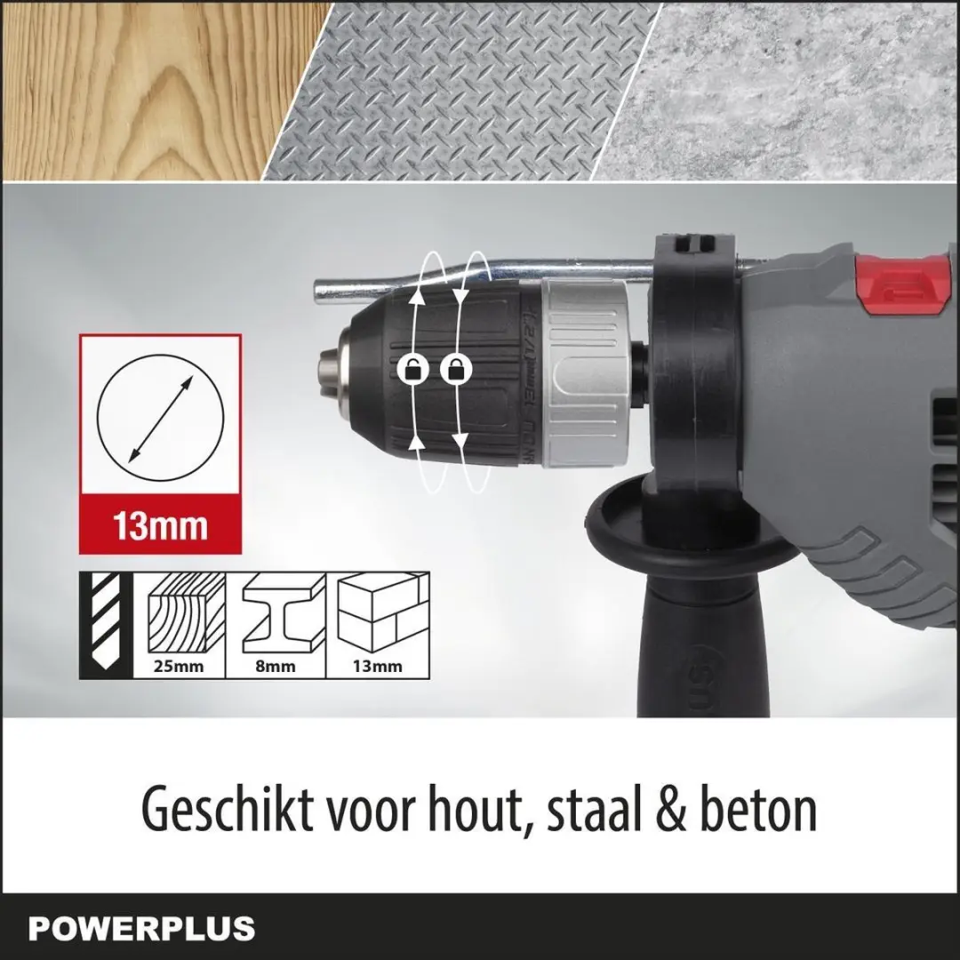 Powerplus POWE10030 Klopboormachine 720W - 2-in-1 Boren/Hamerboren