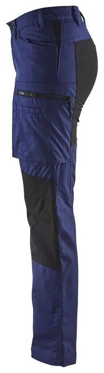 Blåkläder Dames Service Werkbroek Stretch 7159-1845 - 48 - Navy/Zwart