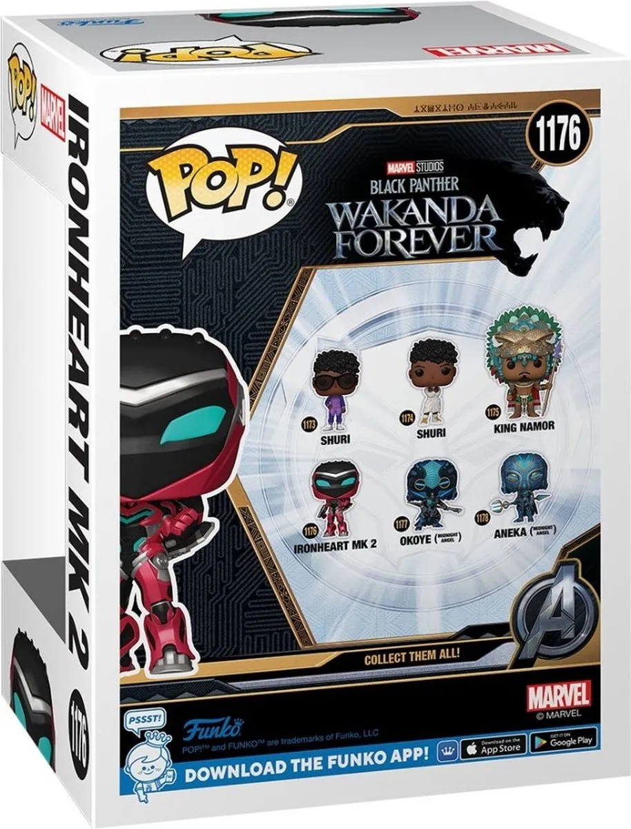 Funko Marvel POP! Black Panther Ironheart MK 2 66717 - Verzamelfiguur - 9cm - Multicolours