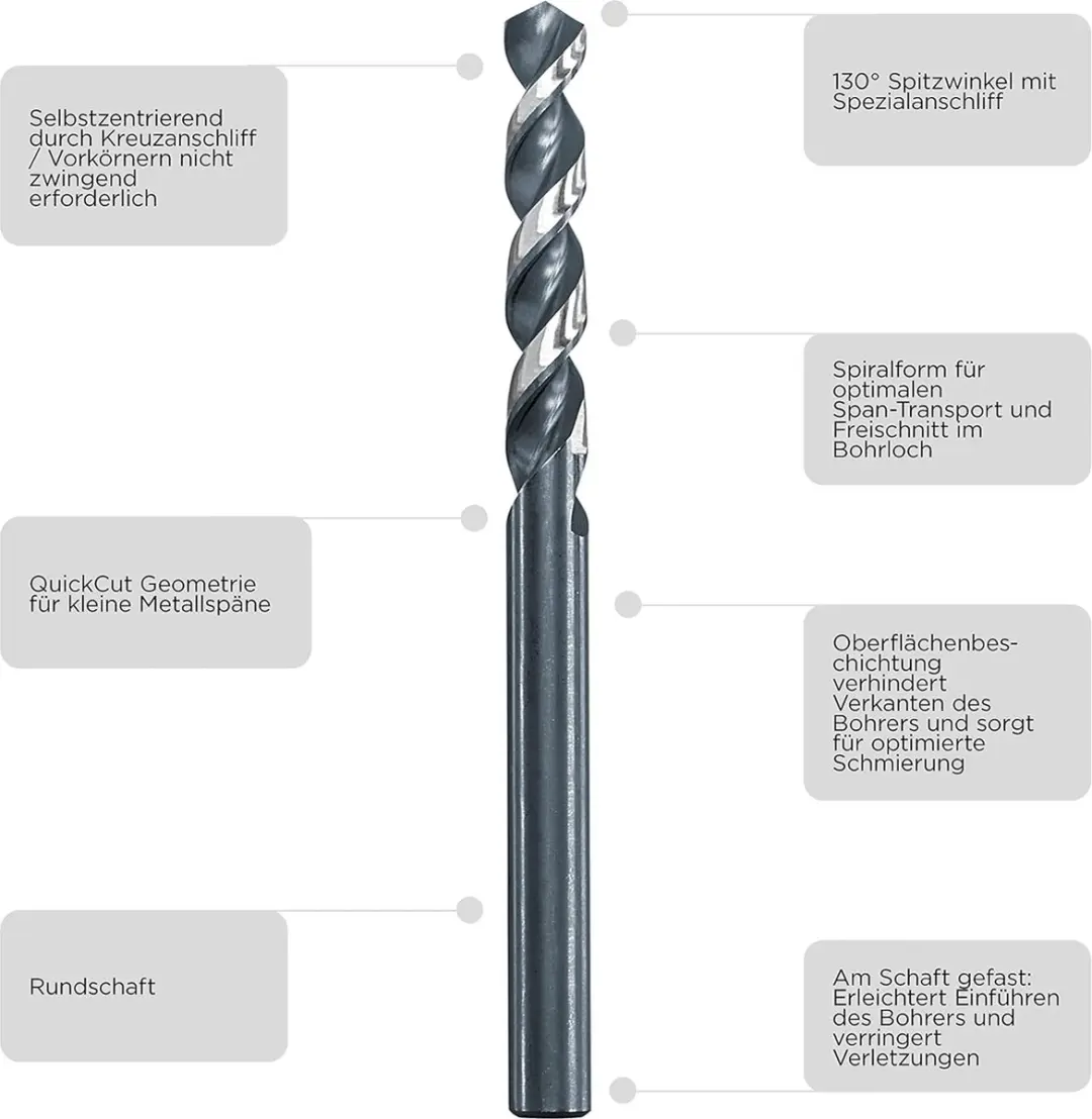 KWB HI-NOX Universele Accu-Top-Metaalboorset 19-delig - Ø1-10mm