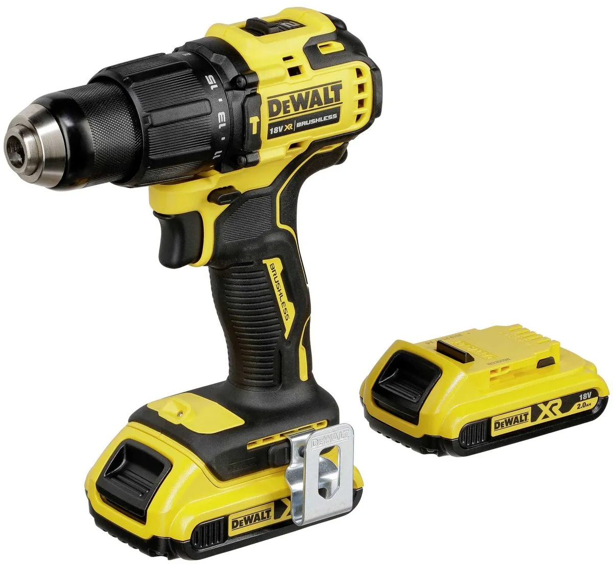 DeWalt DCD709D2T-QW Klopboorschroefmachine 18V - 2x 2Ah