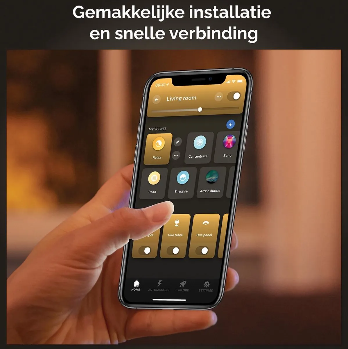 Philips Hue Skua Wandlamp E27 Warmwit - Zwart