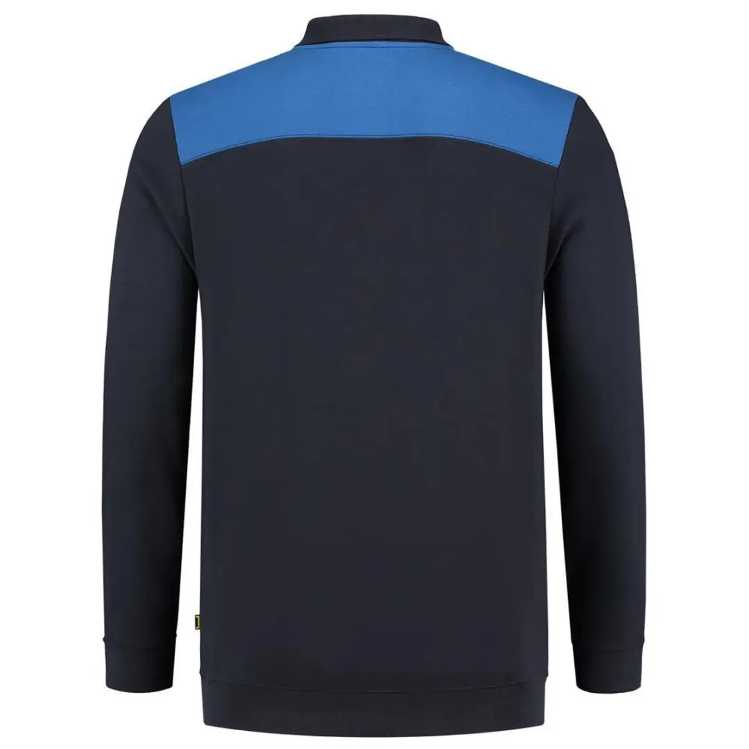 Tricorp Polosweater Bicolor Naden Marineblauw/Koningsblauw M