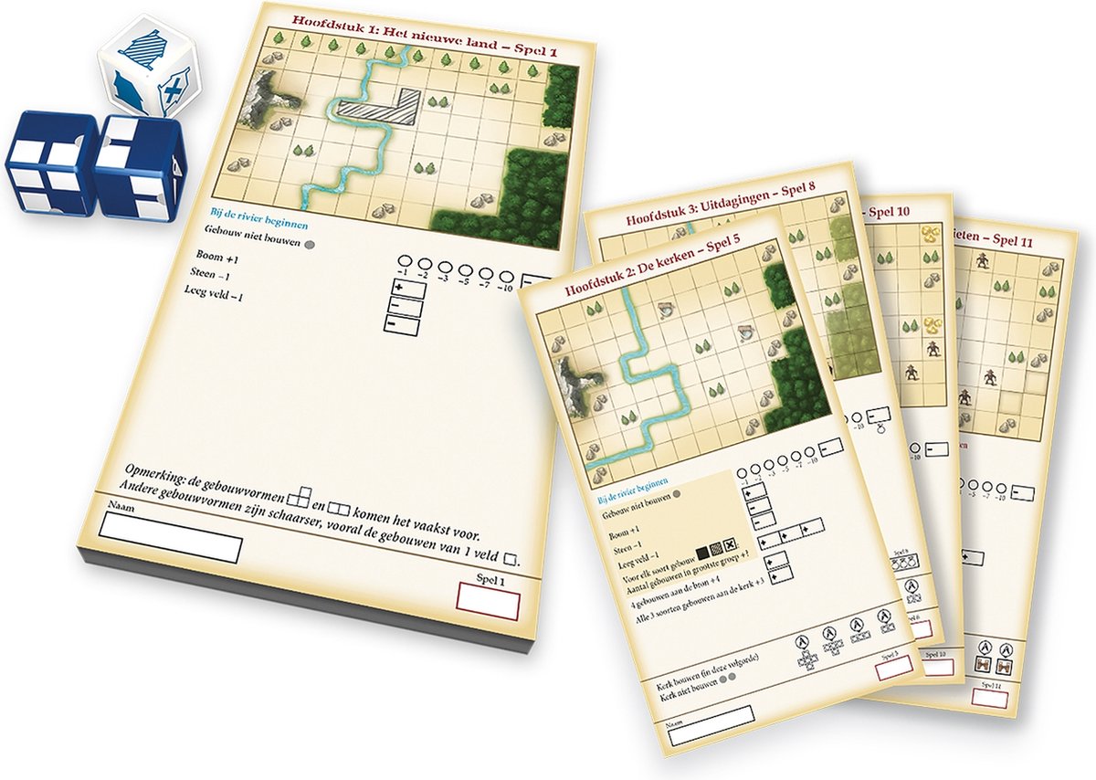 999 Games - My City - Roll & Write - Dobbelspel