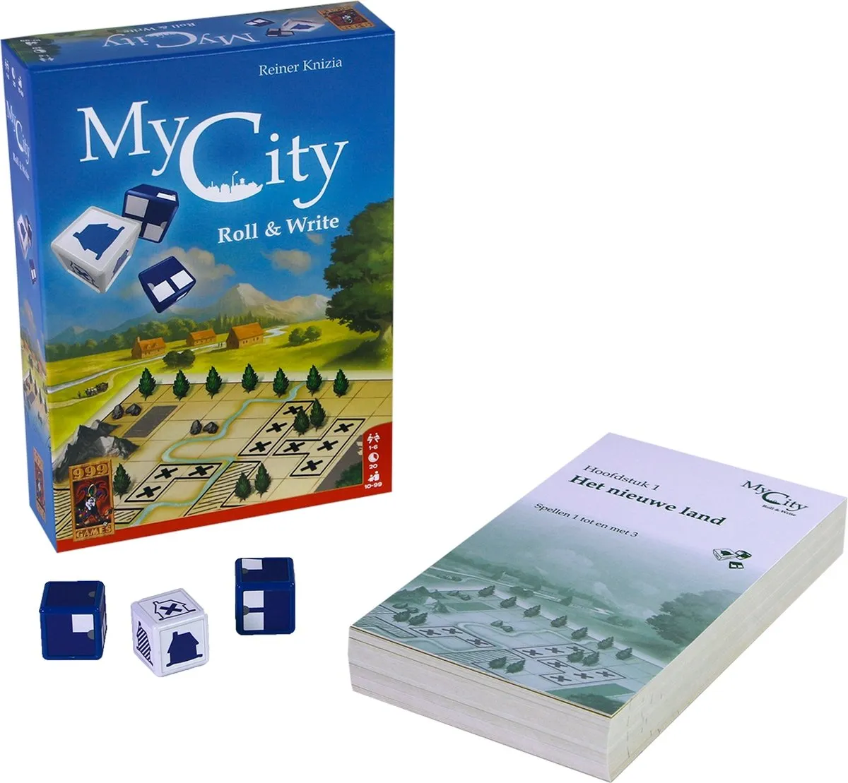 999 Games My City Roll & Write Dobbelspel 999-MYC02 - afbeelding 6 van 6
