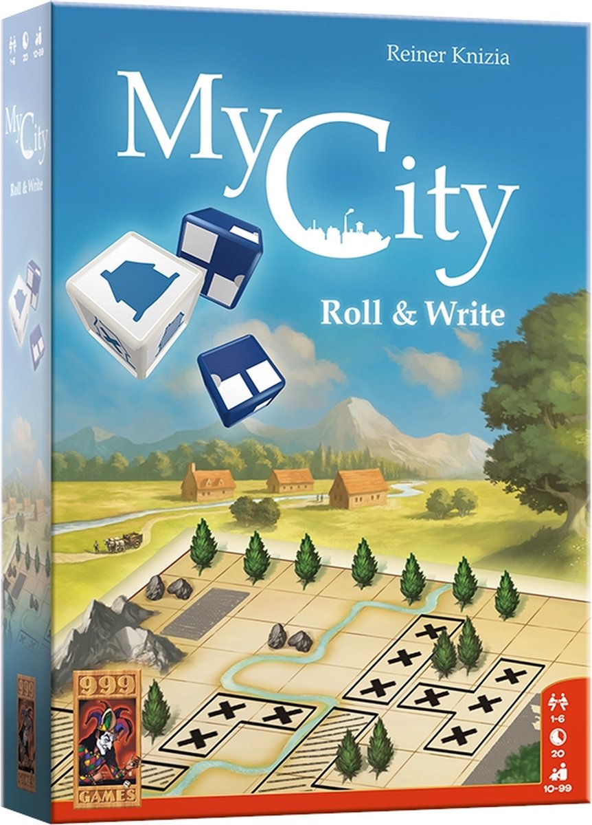 999 Games - My City - Roll & Write - Dobbelspel