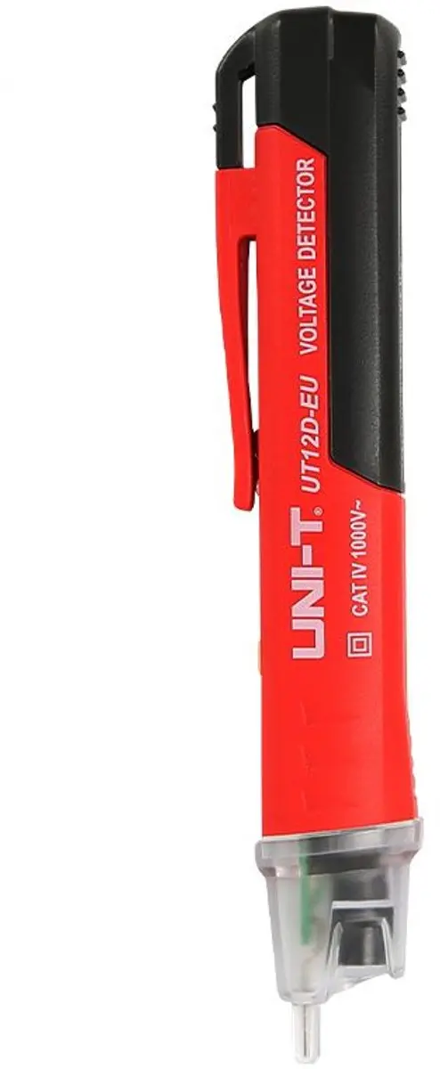 UNI-T UT12D-EU AC Spanningzoeker - 1000V CAT IV - Rood/Zwart