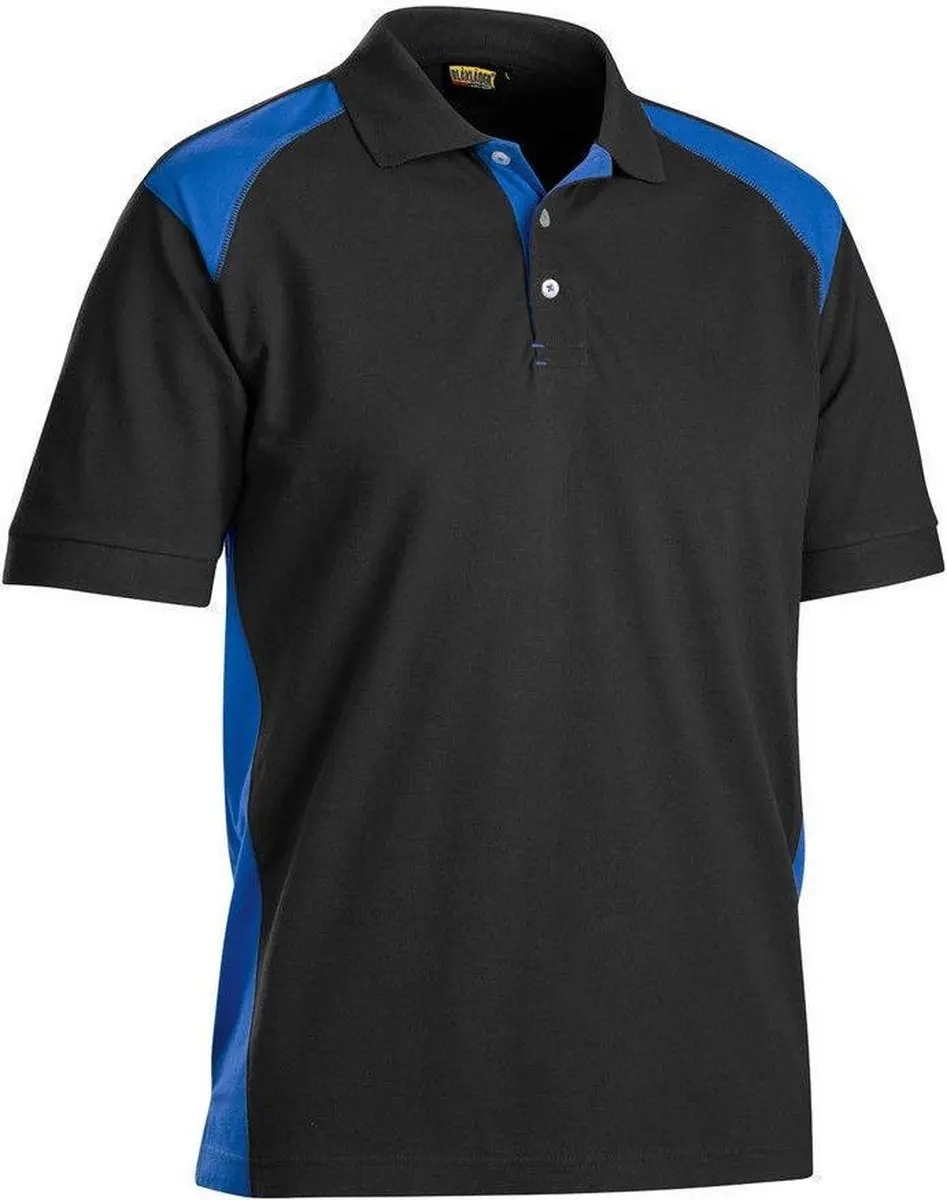 Blåkläder Poloshirt Piqué 3324-1050 - Zwart/Korenblauw - XXXL