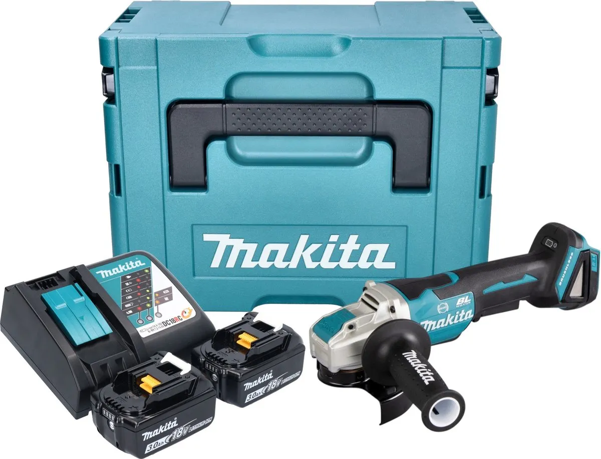 Makita DGA 520 RFJX1 Haakse Slijper 18V 125mm X-LOCK