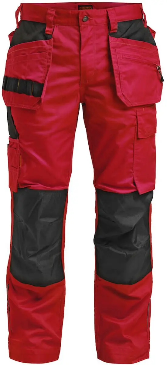 Jobman Practical 2322 Werkbroek - Holsterpockets - 44 Rood/Zwart
