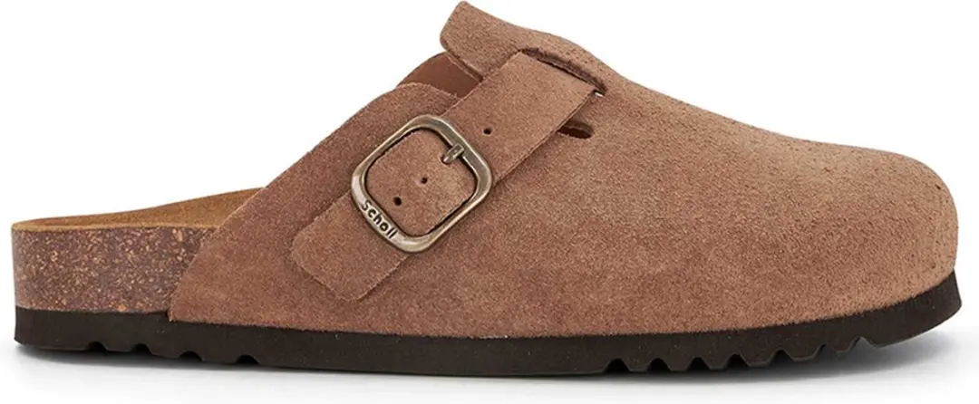 Scholl FAE New Suede Clogs - Taupe - Maat 36