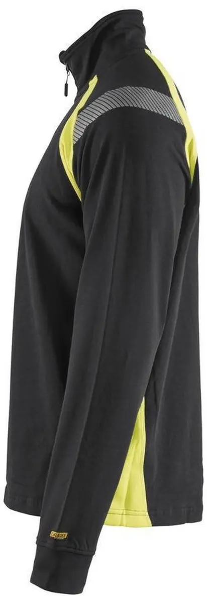 Blåkläder Sweatshirt Visible 3432-1158 - Zwart/High Vis Geel M