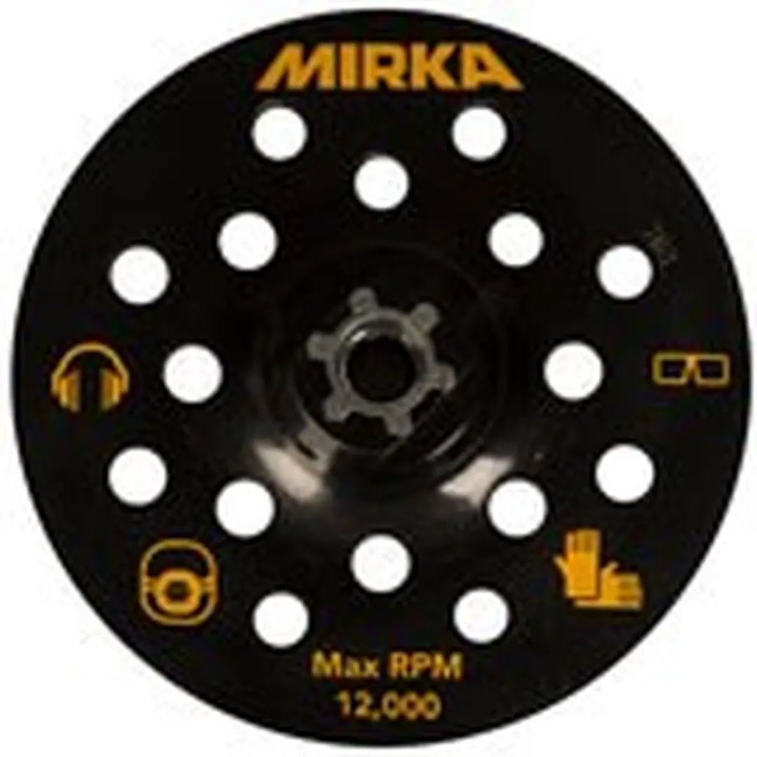 Mirka Velcro Steunpad 125mm - 17 Gaten - PS1437