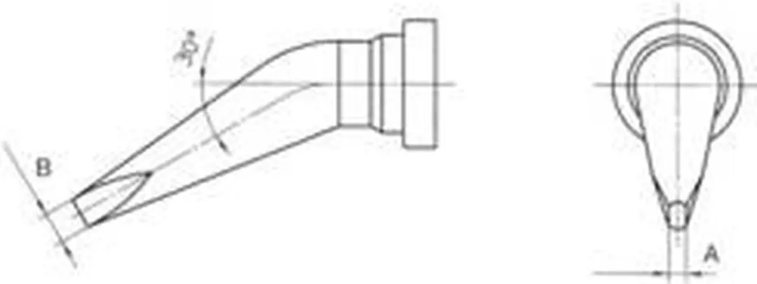 Weller LT-BX T0054444299 Soldeerpunt Beitelvorm 2.4mm