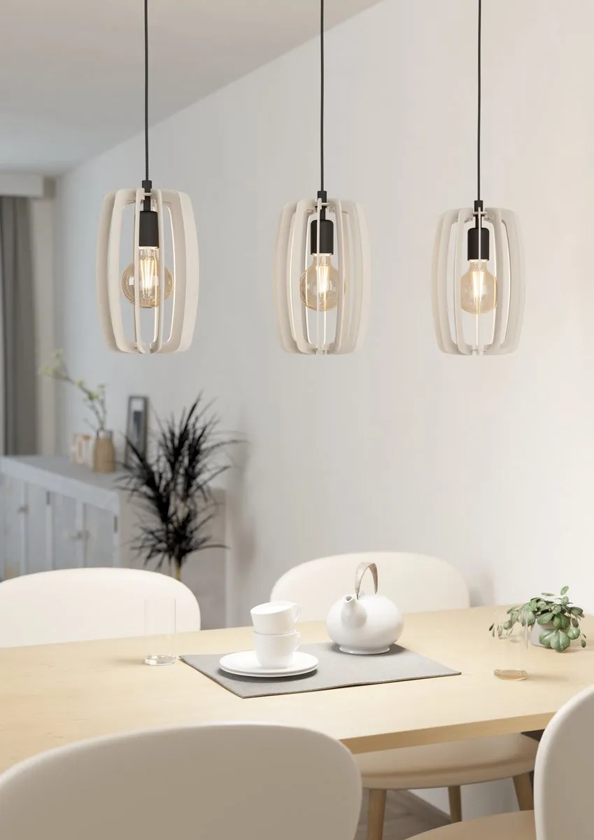 Eglo Bajazzara Hanglamp E27 89cm - Zwart/Grijs - afbeelding 6 van 6
