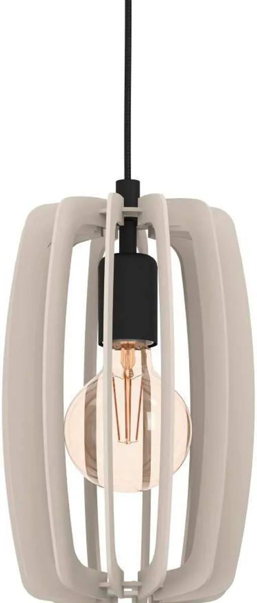 Eglo Bajazzara Hanglamp E27 89cm - Zwart/Grijs