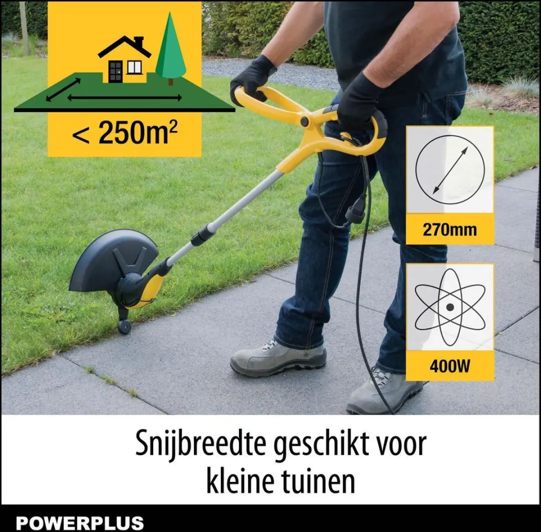 Powerplus POWXG30030 Elektrische Grastrimmer 400W - 270mm