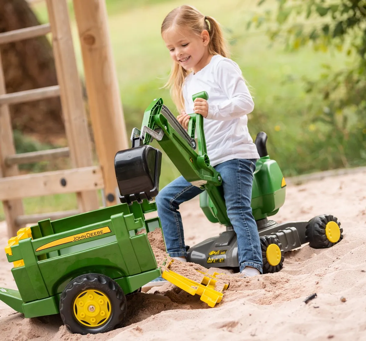 Rolly Toys Rolly Digger Plastic Graafmachine - Groen