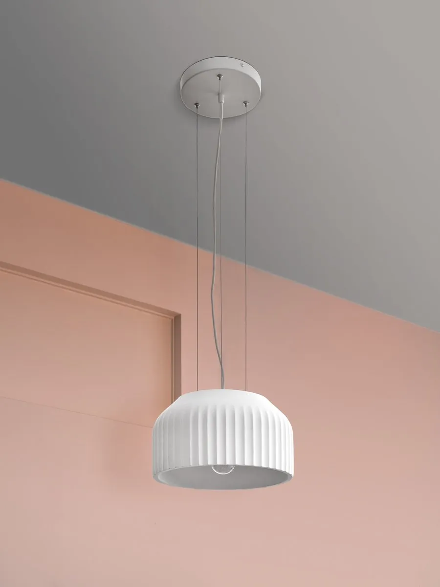LEDVANCE Decor Plaster Routes Hanglamp 1XE27 Wit