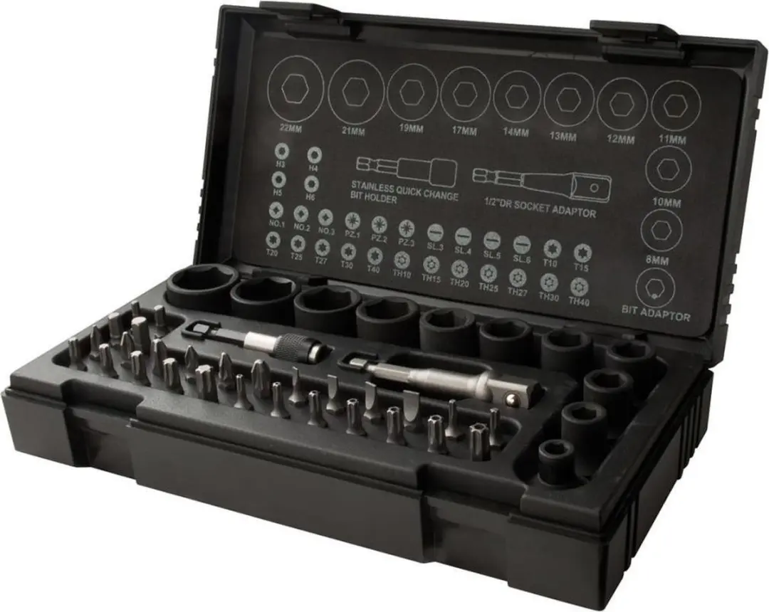 RODAC RA8687 Slagmoerdoppen & Bits Set