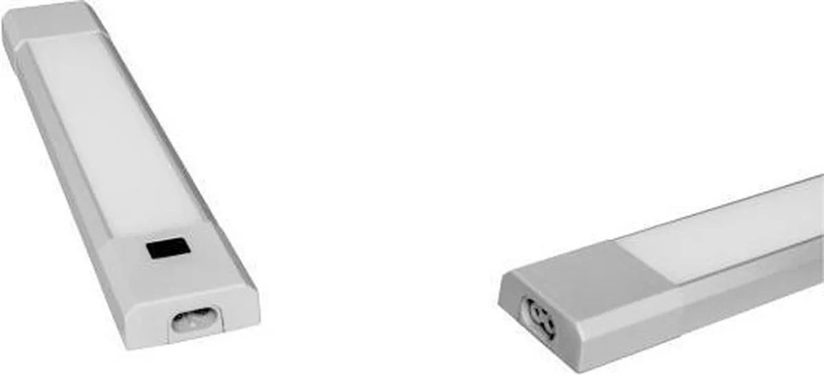 LEDVANCE Batterij-aangedreven armatuur LED: voor kastonderzijden, Linear LED Slim / 4 W, 220…240 V, stralingshoek: 110, Warm wit, 3000 K, body materiaal: aluminum/polycarbonate (pc), IP20