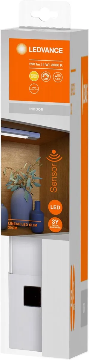 LEDVANCE Linear LED Slim Onderbouwlamp 4W - Warmwit 3000K - Grijs - afbeelding 6 van 6