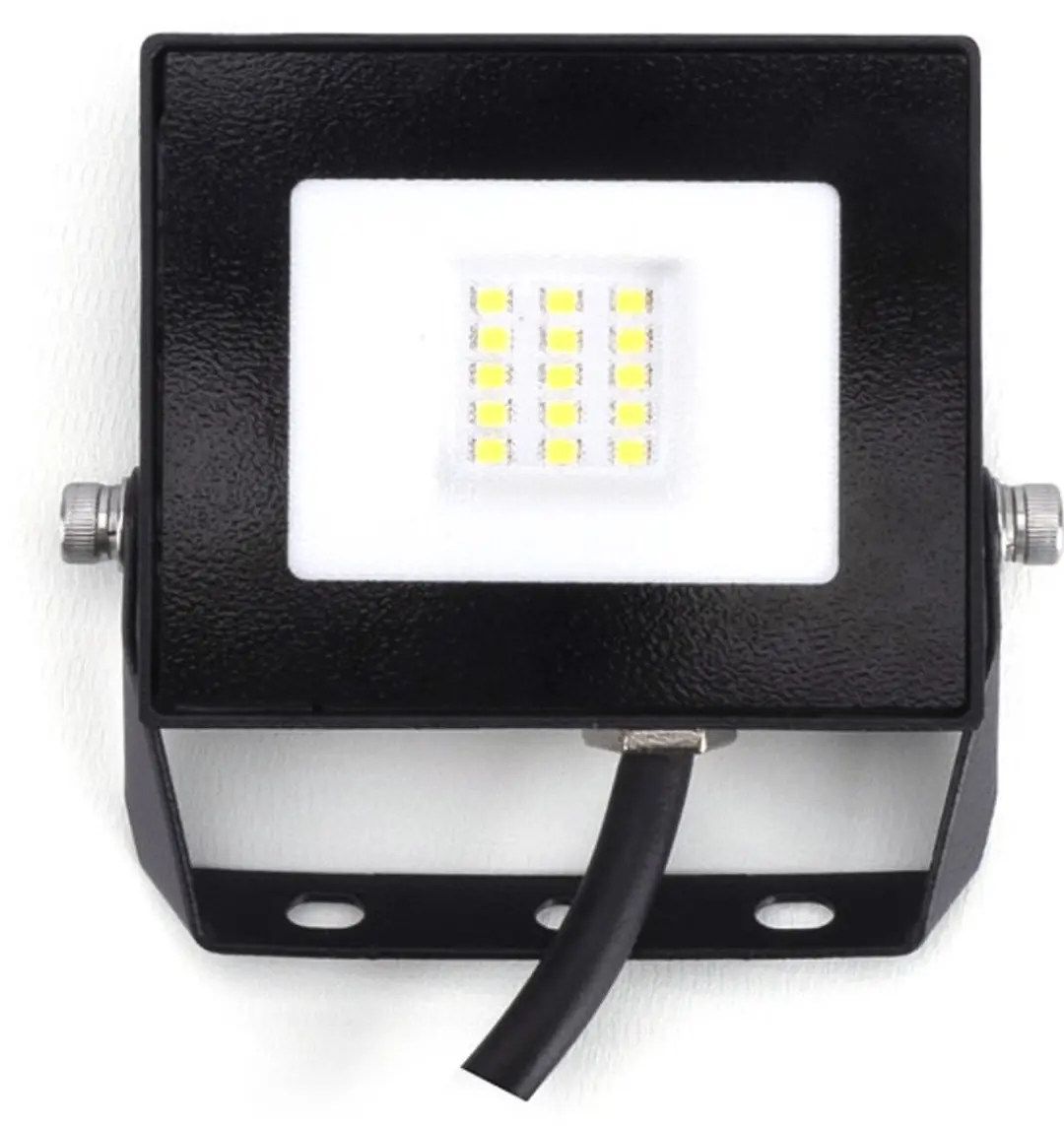 Integral LED Bouwlamp 10W 4000K - 1000lm - Zwart IP65