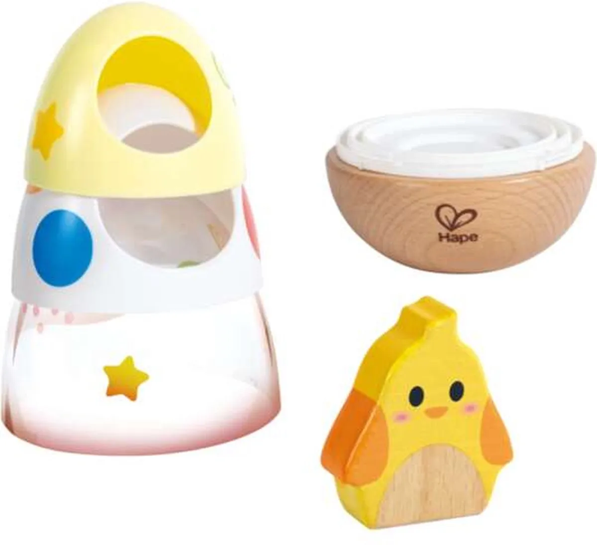 Hape Wobble Wonder Stapelaar - 5-delig - Multicolor