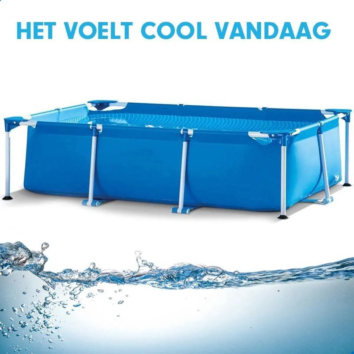 Intex AG7000 AG Zwembad 260x160x65cm - Lichtblauw - afbeelding 2 van 6