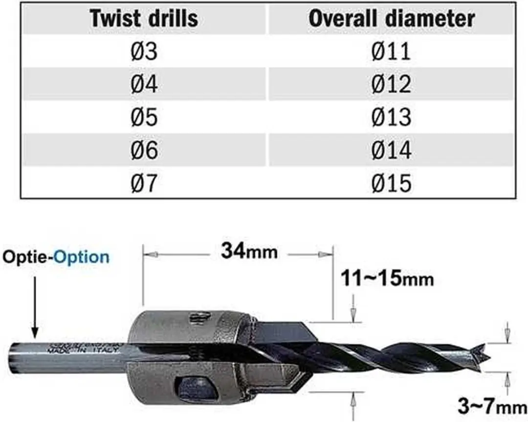 CMT CMT-521.037.11 Verstelbare Verzinker - Rechts - Hout