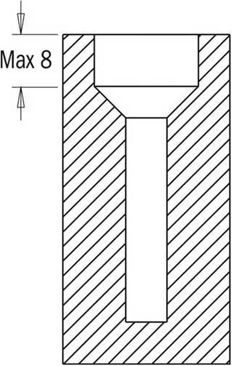 CMT CMT-521.037.11 Verstelbare Verzinker - Rechts - Hout