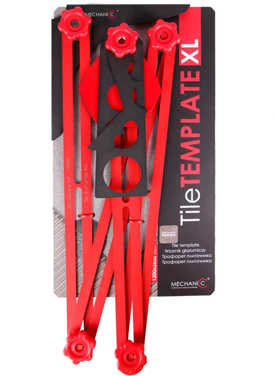 Mechanic TileTemplate XL Tegelsjabloon 71419031022 - Rood