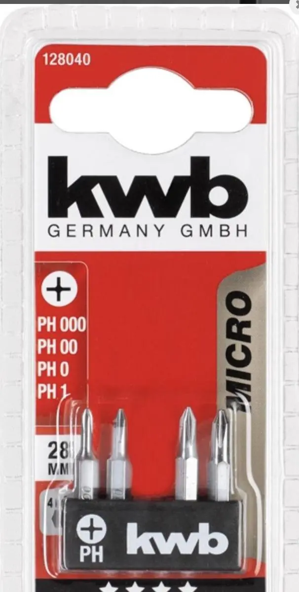 KWB 128040 Bitset - 4 Stuks