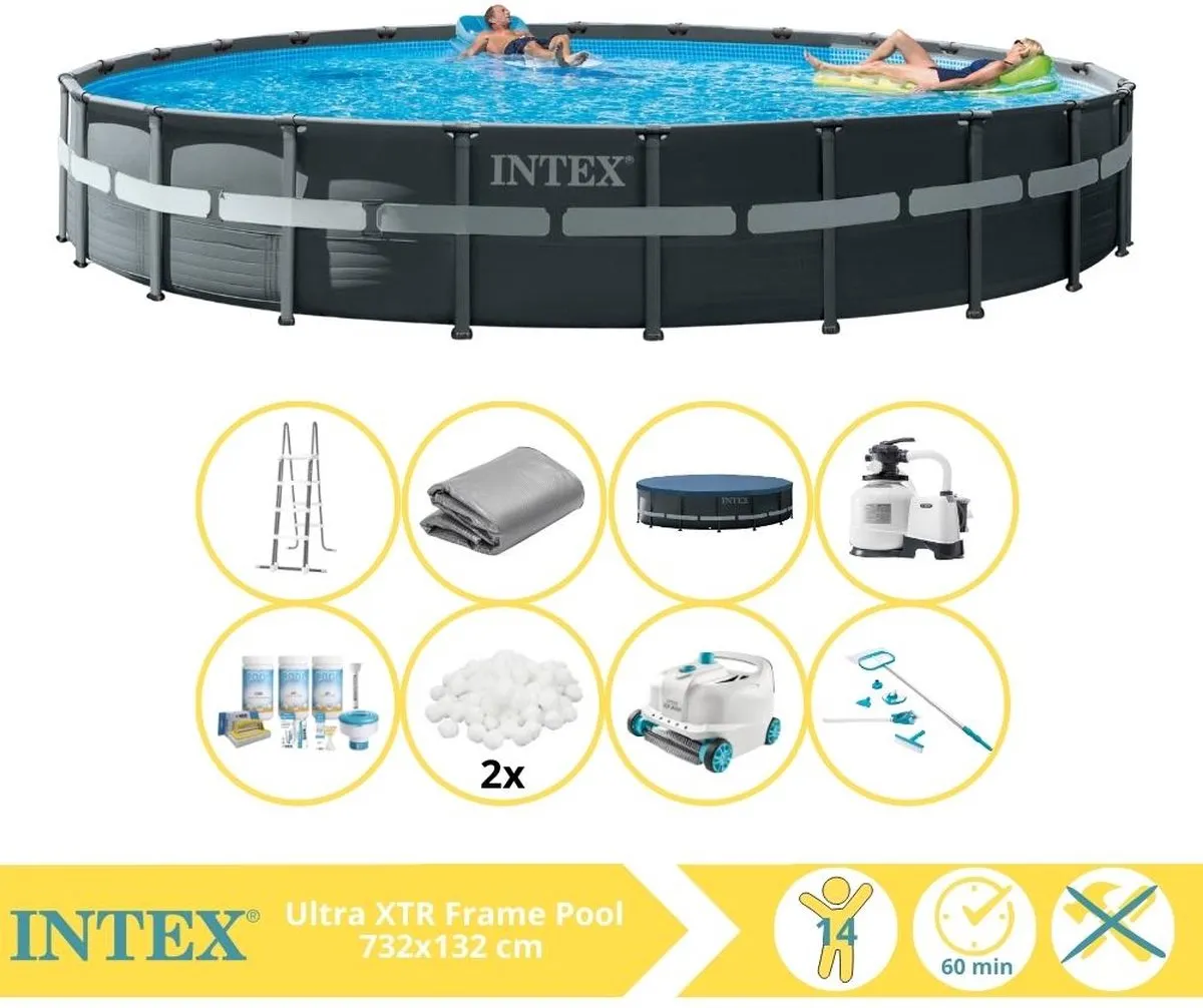 Intex Ultra XTR Frame 26340GN Opzetzwembad 732x132cm