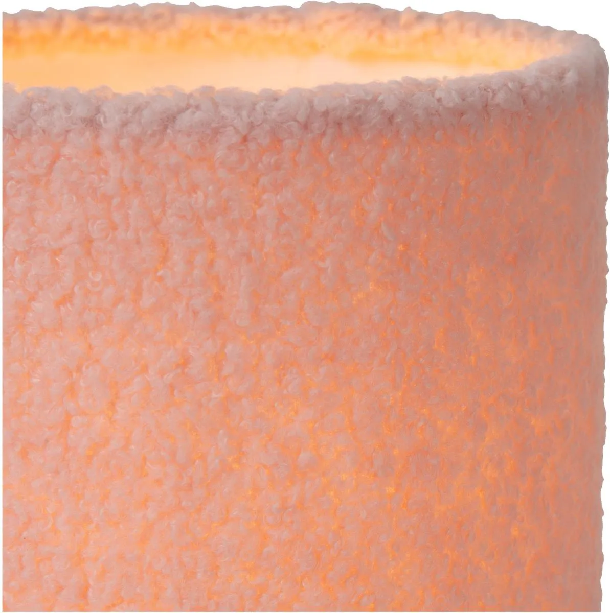 Lucide Woolly Tafellamp Ø16cm - Roze