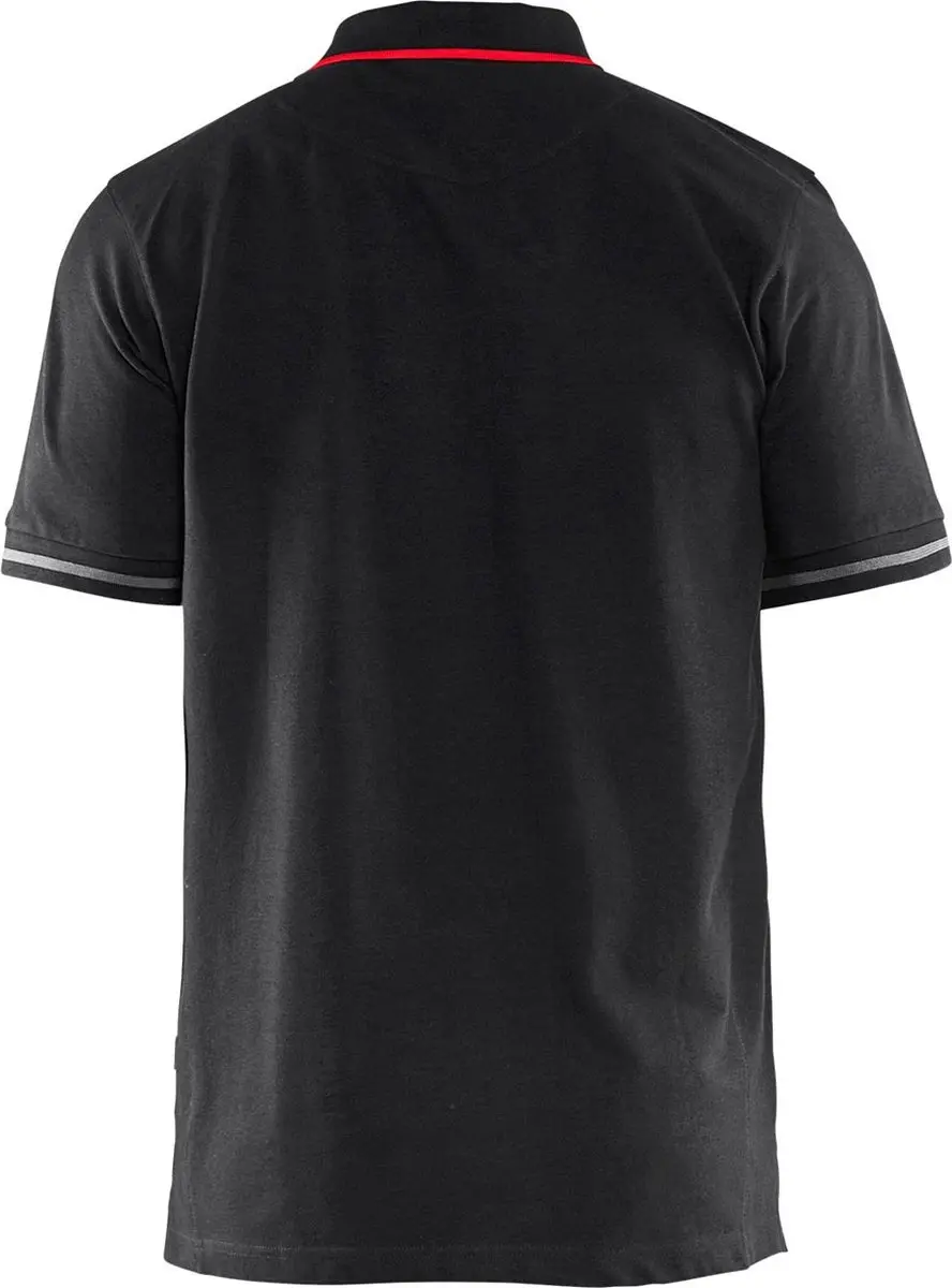Blåkläder Poloshirt 3389-1050 - XXXL - Zwart/Rood