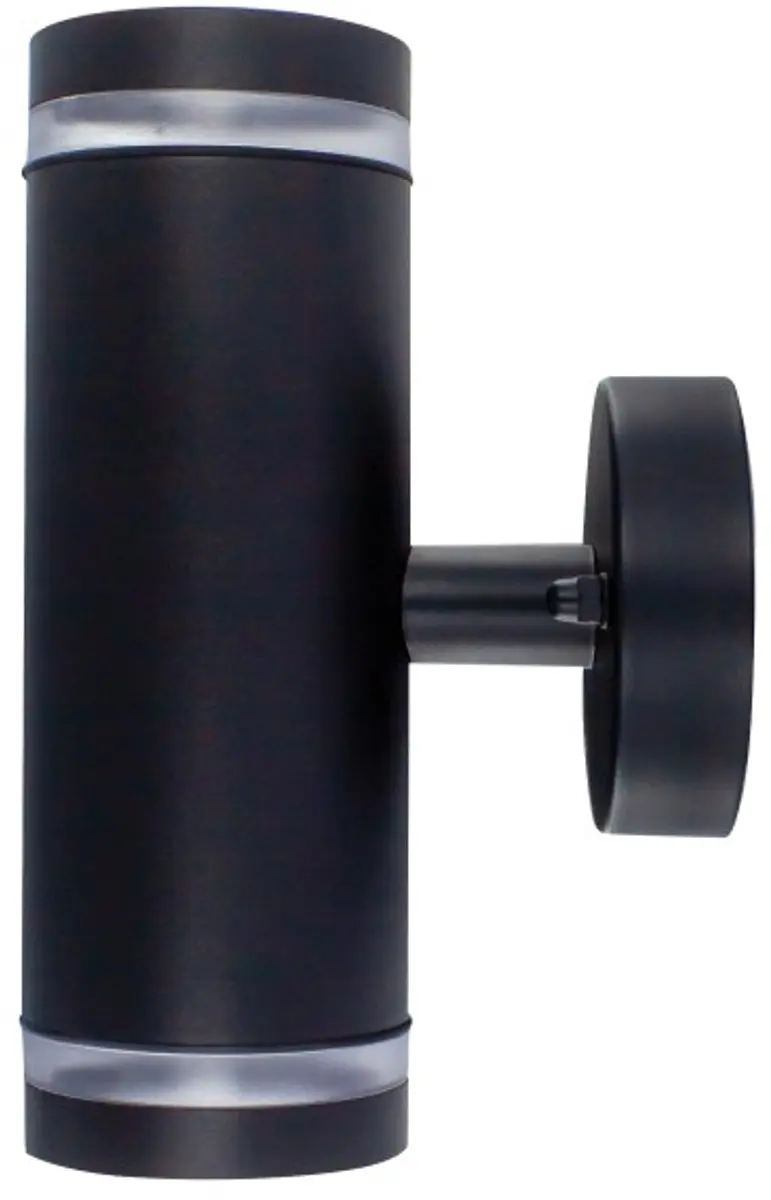 Integral Wandlamp IP65 Up&Down 2x GU10 - Zwart