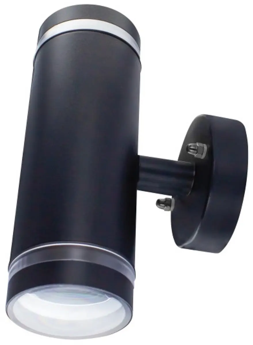 Integral Wandlamp IP65 Up&Down 2x GU10 - Zwart