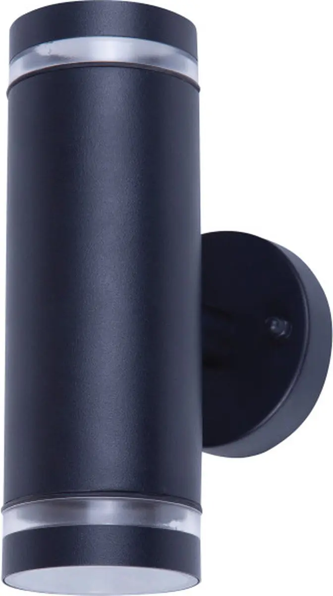 Integral Wandlamp IP65 Up&Down 2x GU10 - Zwart